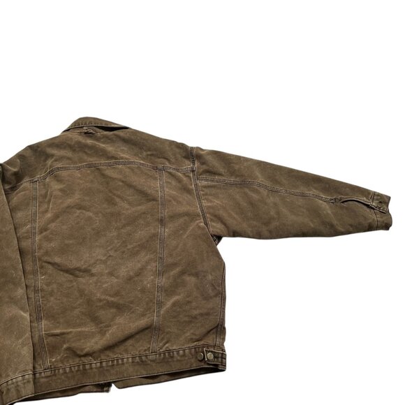 Vintage Carhartt Blanket Lined Jacket Brown USA Made Size 2XL - Picture 9 of 9